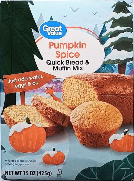 GREAT VALUE 'Pumpkin Spice' Quick Bread & Muffin Mix Backmischung 425 gr